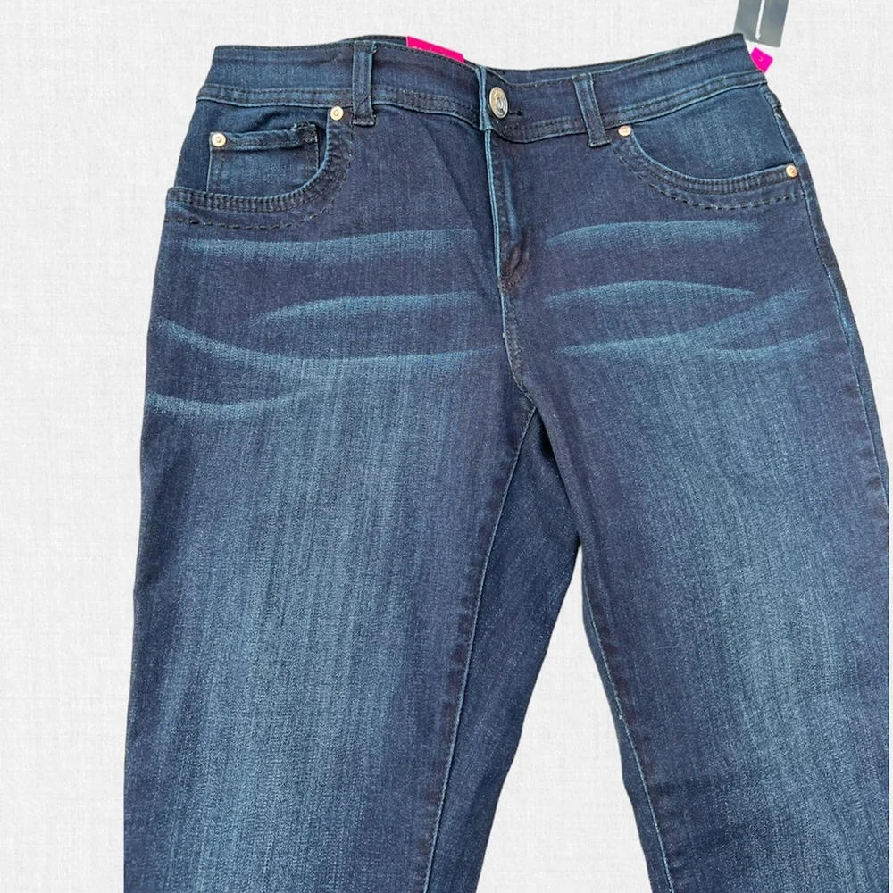 Boot Cut Short Sleek Tailored Fit Through Hip & Thighs Regular Fit Jeans by INC